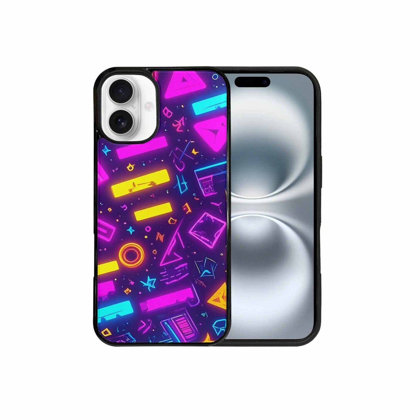 iPhone 16 Plus Case — 80s Retro Motif 80s Retro Motifs, Custom Phone Case