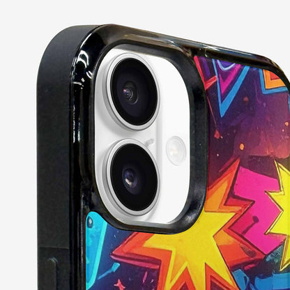 iPhone 16 Plus Case — 80s Retro Motif 80s Retro Motifs, Custom Art Phone Cover