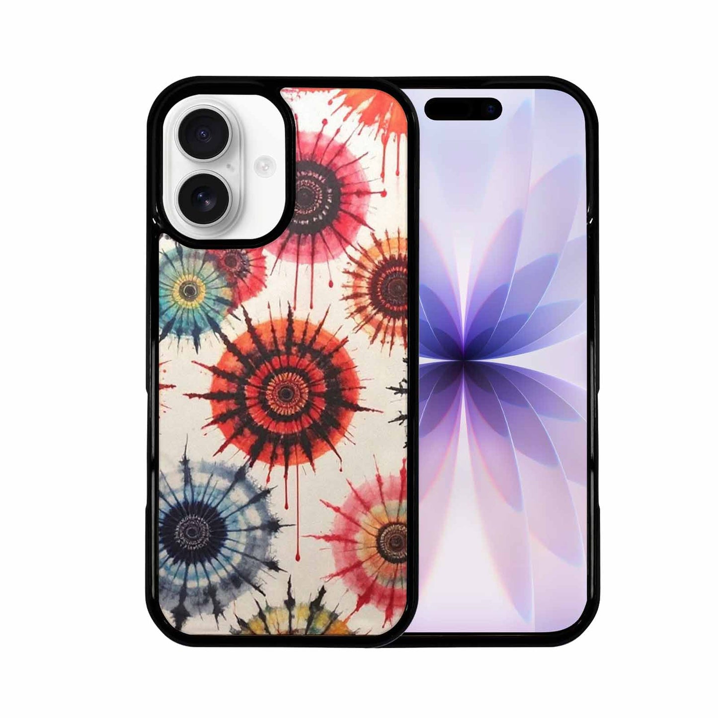 iPhone 17 Case — Tie Dye Swirls Black Tie Dye, Custom Made Phone Cover