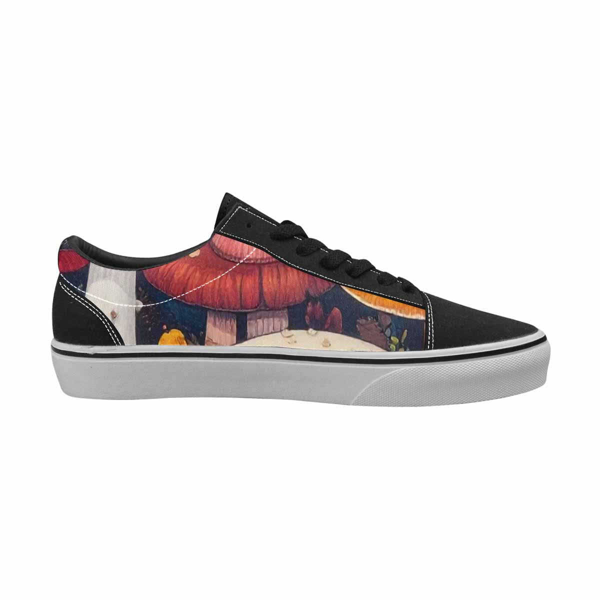WOMEN'S Mushrooms (general) Lace-Up Canvas Grunge Shoes