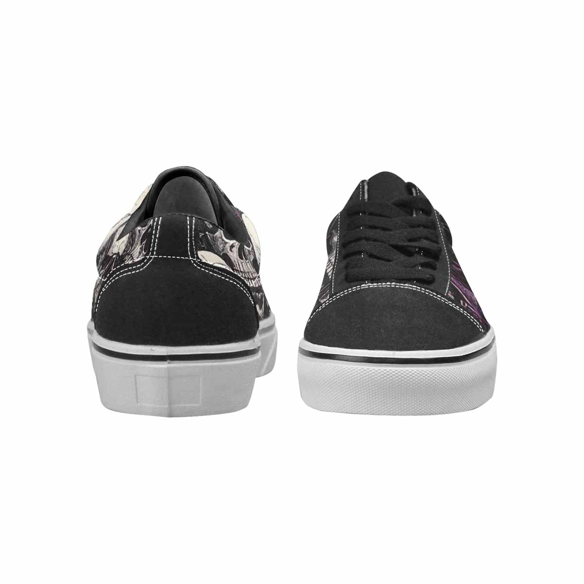 WOMEN'S Rainbow From Skull S Lace-Up Canvas Aesthetic Shoes