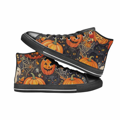 MEN'S Halloween High Top Canvas Dark Academia Shoes