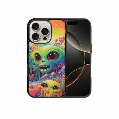 iPhone 16 Pro Case — Aliens Tie Dyemelting Aliens P, Personalized Phone Case