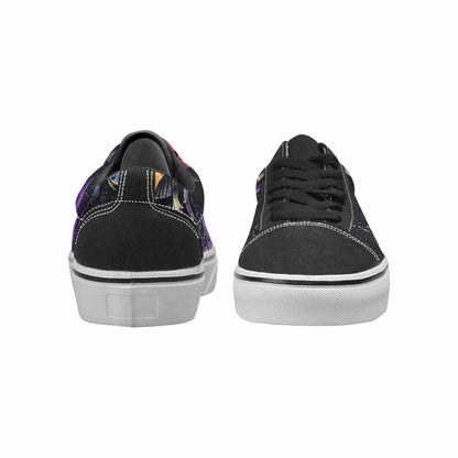 WOMEN'S Rainbow Drip Mushrooms Lace-Up Canvas Y2K Custom Shoes