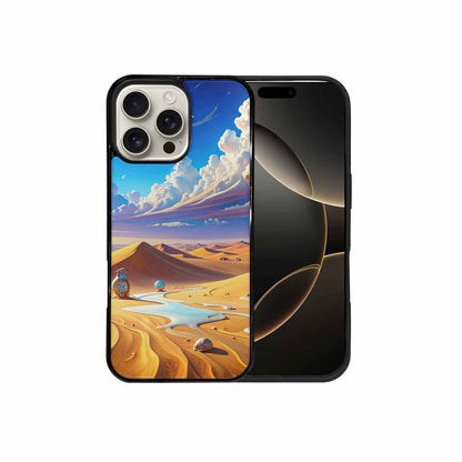 iPhone 16 Pro Max Case — Surrealist Desert Dreamscape Custom Personalized Phone, Custom Phone Case