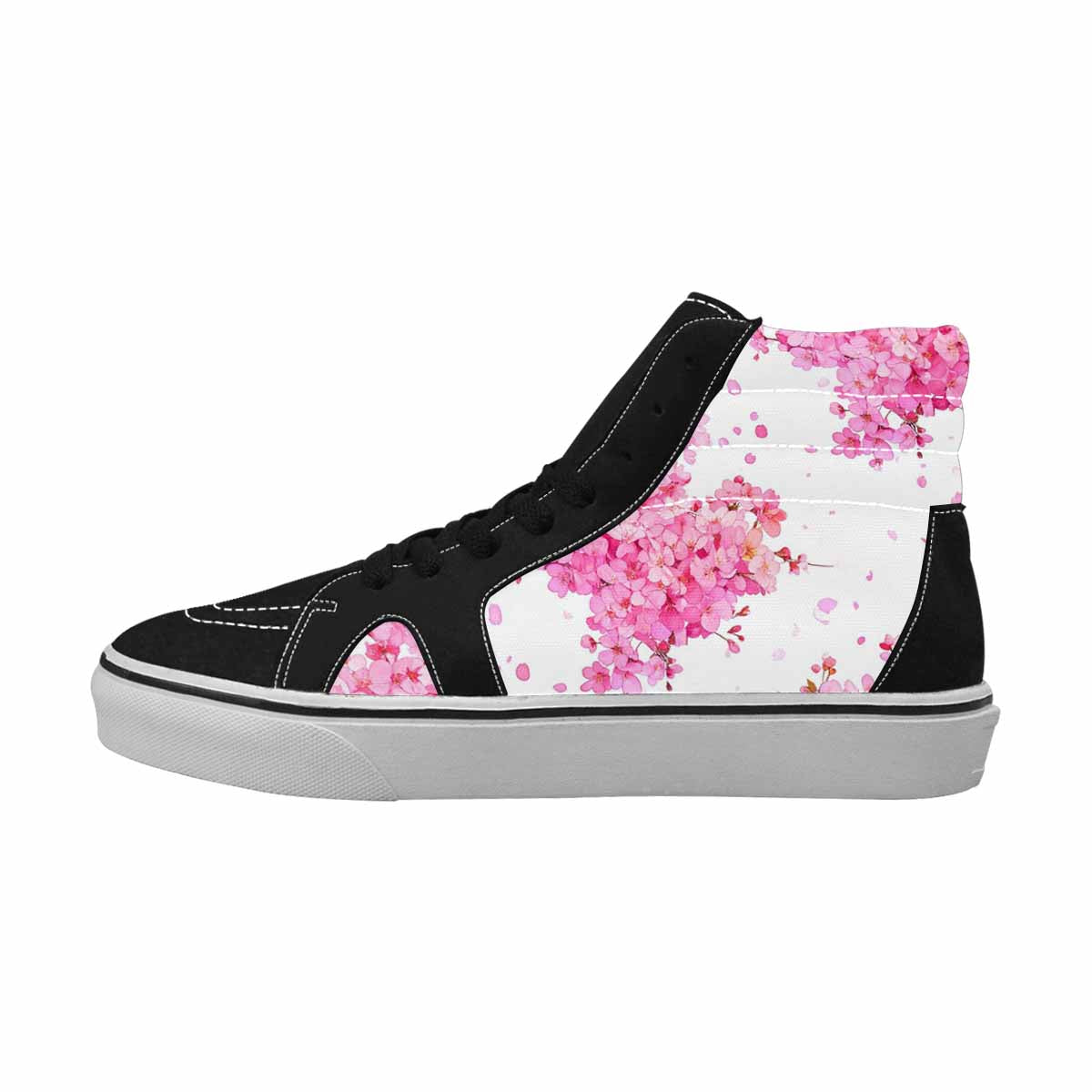 MEN'S Cherry Blossom Branch Cherry High Top Canvas Neon Fantasy Shoes
