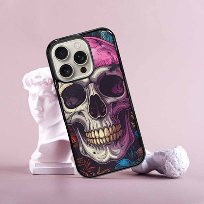 iPhone 16 Pro Case — Mushroom Skull, Personalized Phone Case