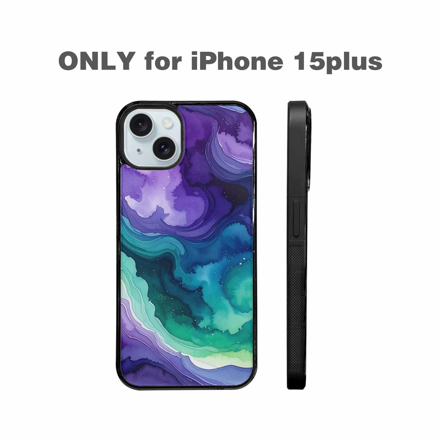 iPhone 15 Plus Case — Galaxy Aurora Nebula, Custom Designed Case Cover
