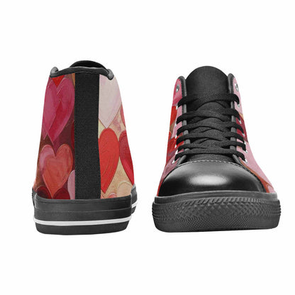 WOMEN'S No Words Or High Top Canvas Surreal Custom Shoes