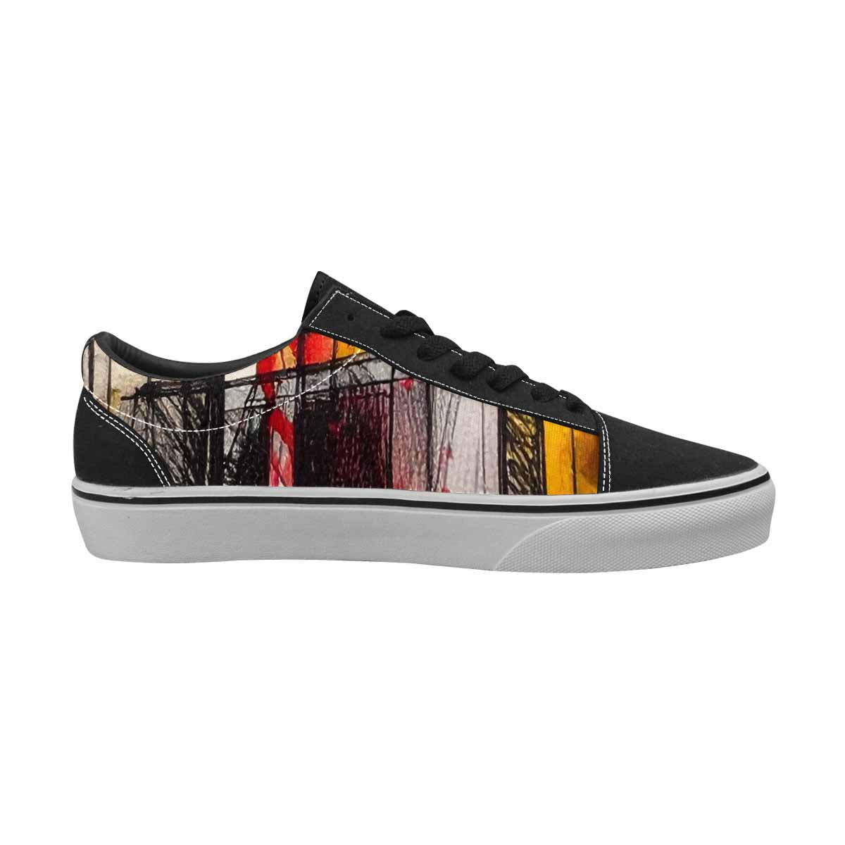 WOMEN'S Liminal Space Fragment Lace-Up Canvas Aesthetic Custom Shoes
