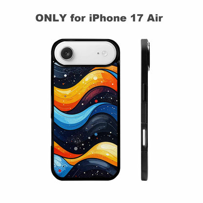 iPhone 17 Air Case — Glossy Winter Wave Seamless Cartoon Cute, Custom Printed Phone Case