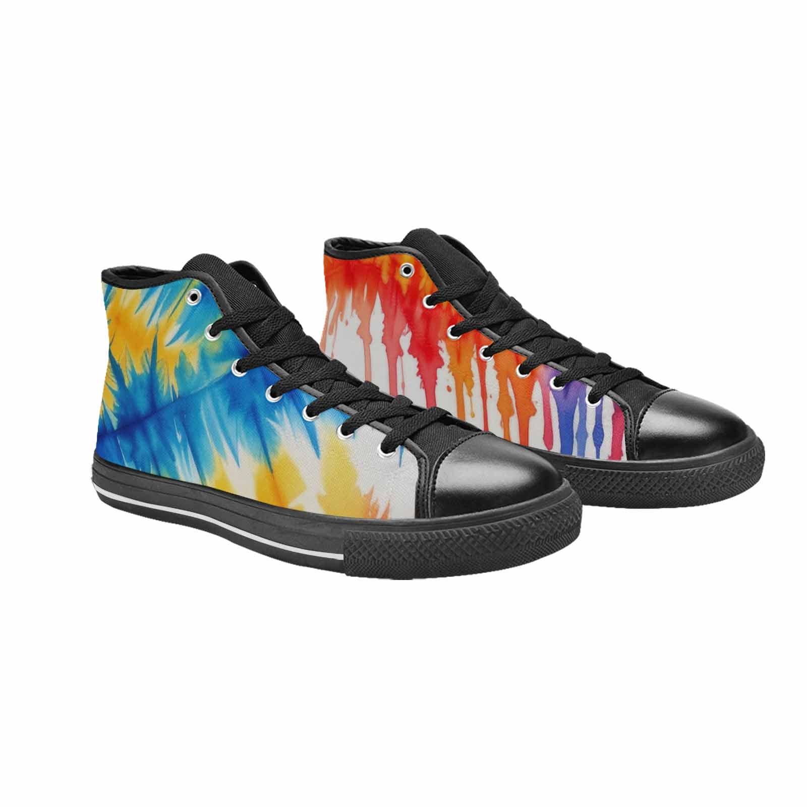 MEN'S Tie Dye Drip High Top Canvas Vivid Shoes