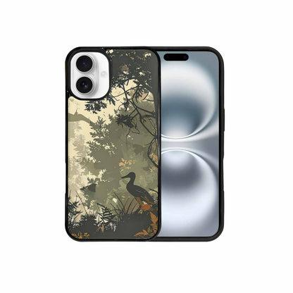 iPhone 16 Plus Case — Hunting Camouflage Pattern With Deer And, Personalized Phone Case