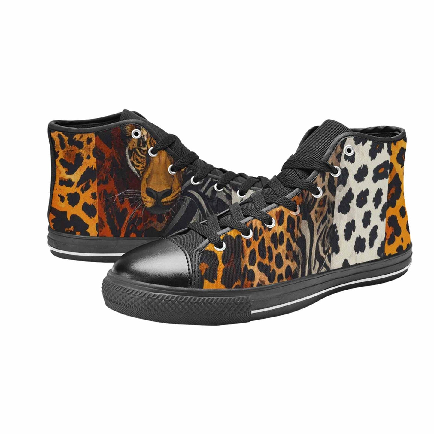 MEN'S Animal Print High Top Canvas Y2K Custom Sneakers