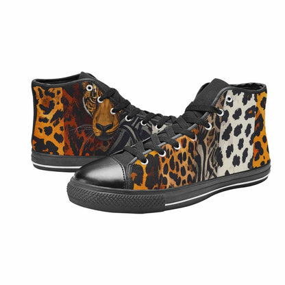MEN'S Animal Print High Top Canvas Y2K Custom Sneakers