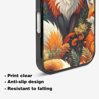 iPhone 16 Case — Fox Forest Fox Forest Pattern Hundreds, Custom Print Case Cover