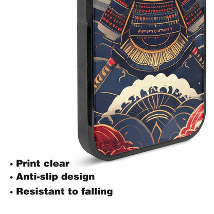iPhone 15 Plus Case — Samurai Art Repeat Pattern, Custom Made Phone Cover