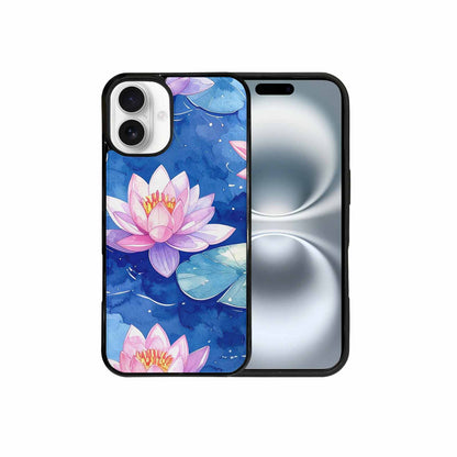 iPhone 16 Plus Case — Monet Water Lilies Painting Pattern, Custom Printed Phone Case