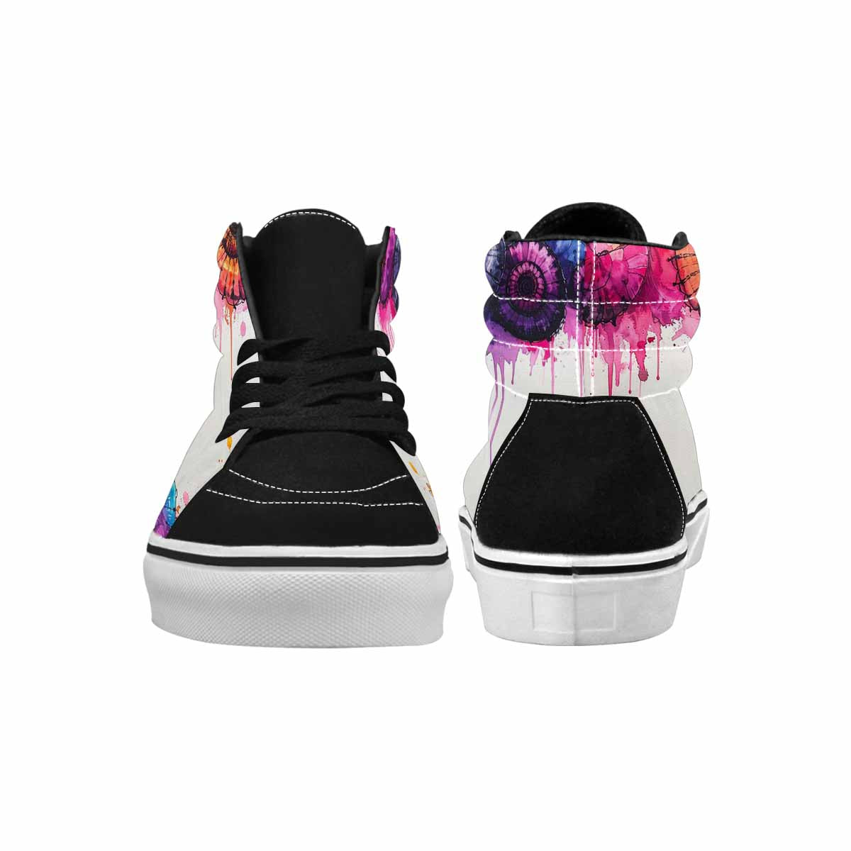 MEN'S Tie High Top Canvas Dark Academia Custom Sneakers