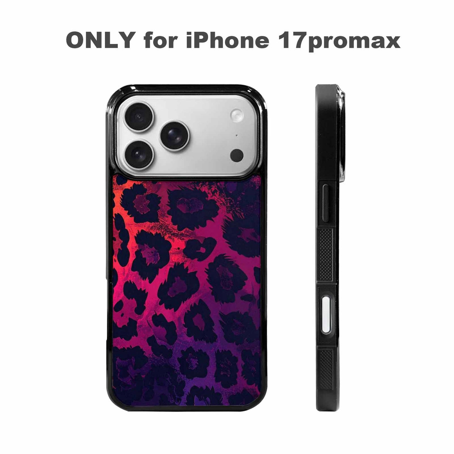 iPhone 17 Pro Max Case — Leopard Print Dark Seamless Animal Print, Custom Art Phone Cover