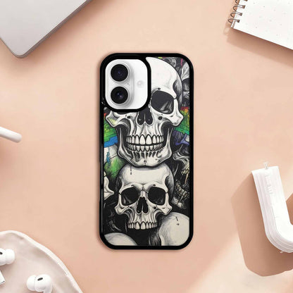 iPhone 17 Case — Rainbow From Skull\'s Mouth Gothic Skulls, Custom Made Phone Cover
