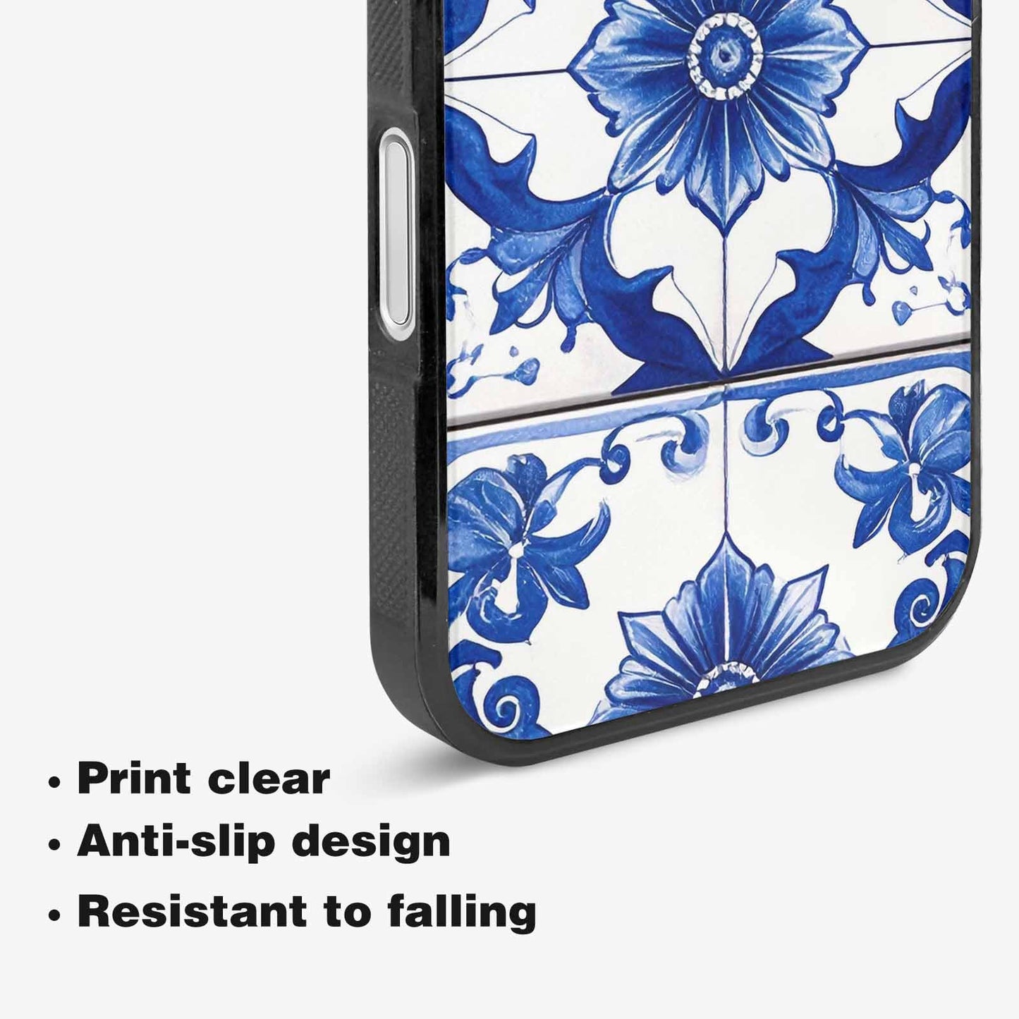 iPhone 16 Plus Case — Talavera Tile Floral Custom, Custom Designed Case Cover