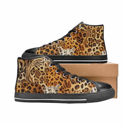 WOMEN'S Animal Print High Top Canvas Aesthetic Shoes