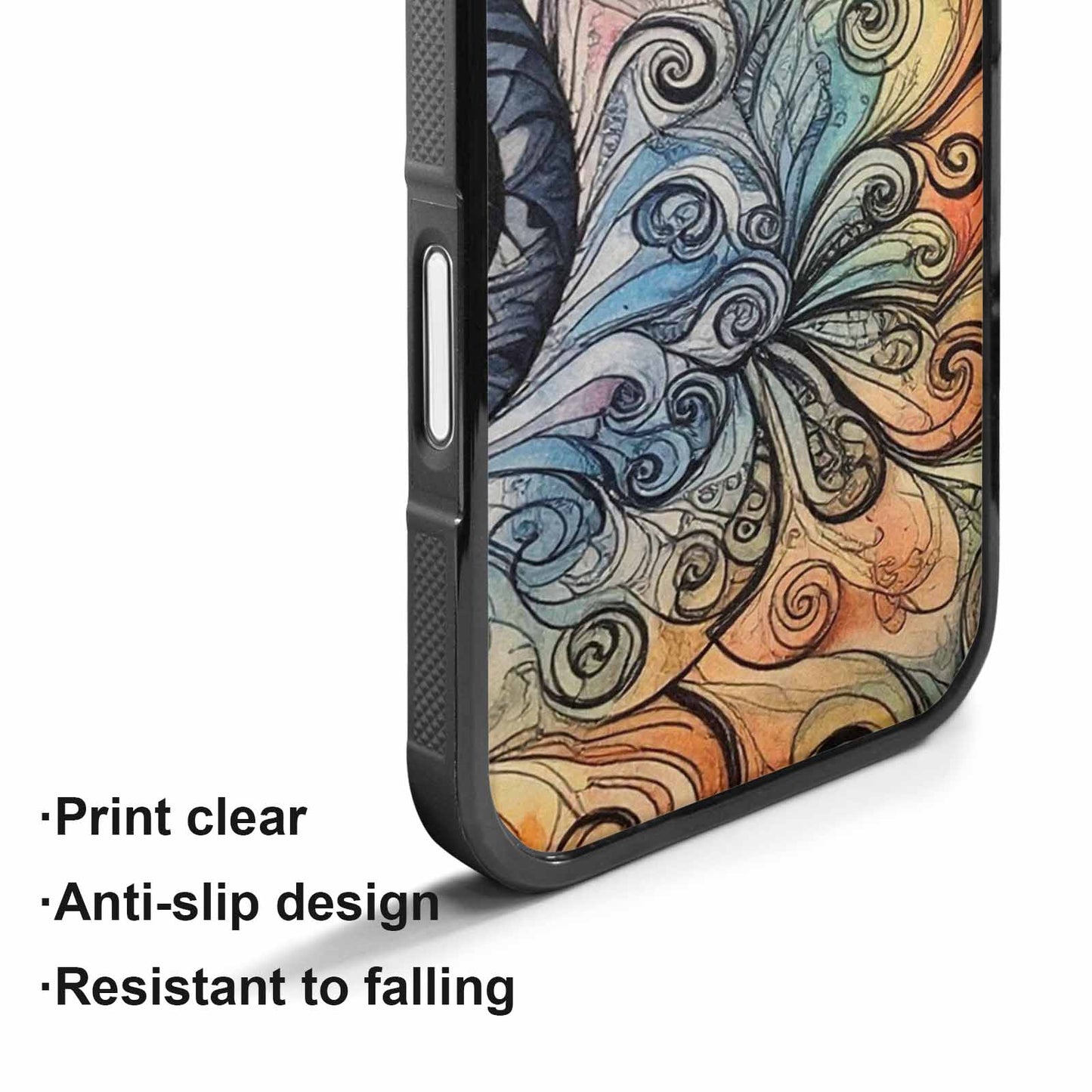 iPhone 17 Case — Tie Dye Swirls (black Tie Dye, Original Design Phone Case