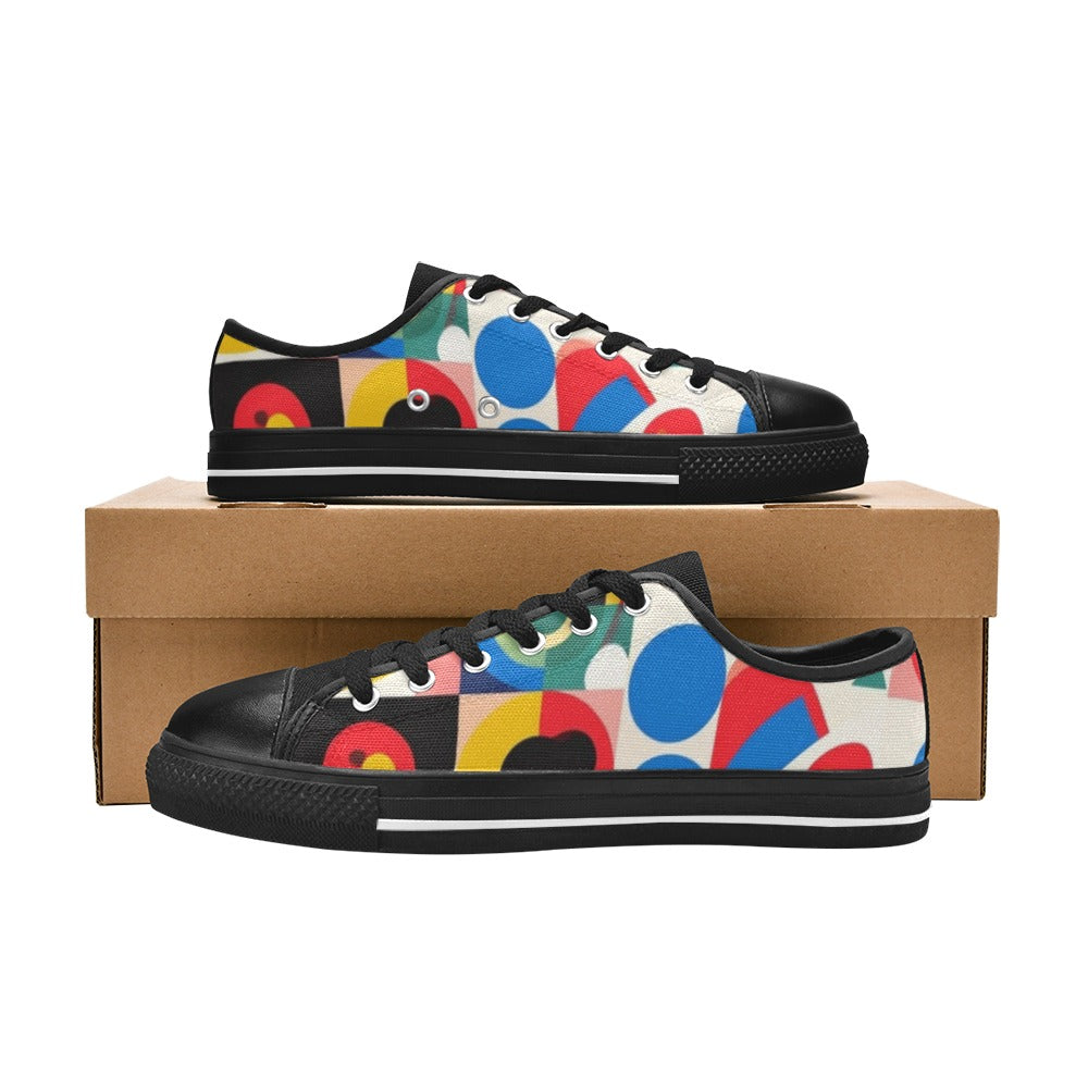 WOMEN'S 1960S Mod Cartoon Art Canvas Cottagecore Shoes