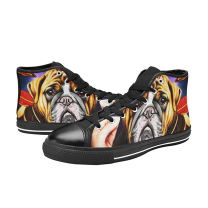 MEN'S Space Dog 2 Men’S High Top Canvas Cottagecore Custom Shoes