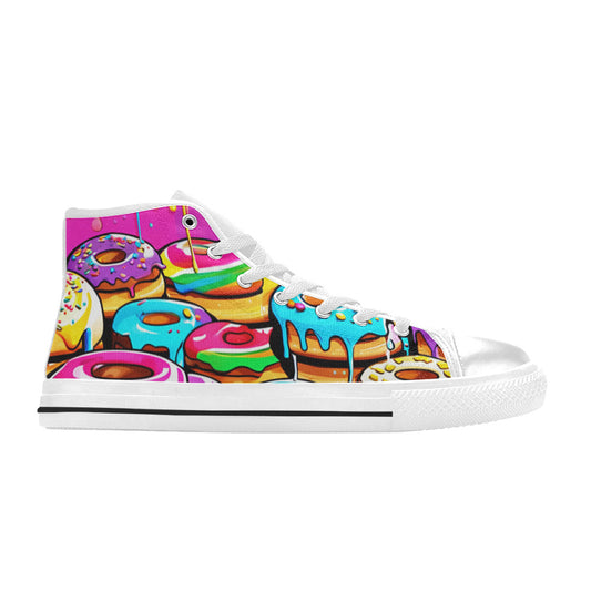MEN'S Dripping Frosting From Rainbow High Top Canvas Aesthetic Custom Sneakers