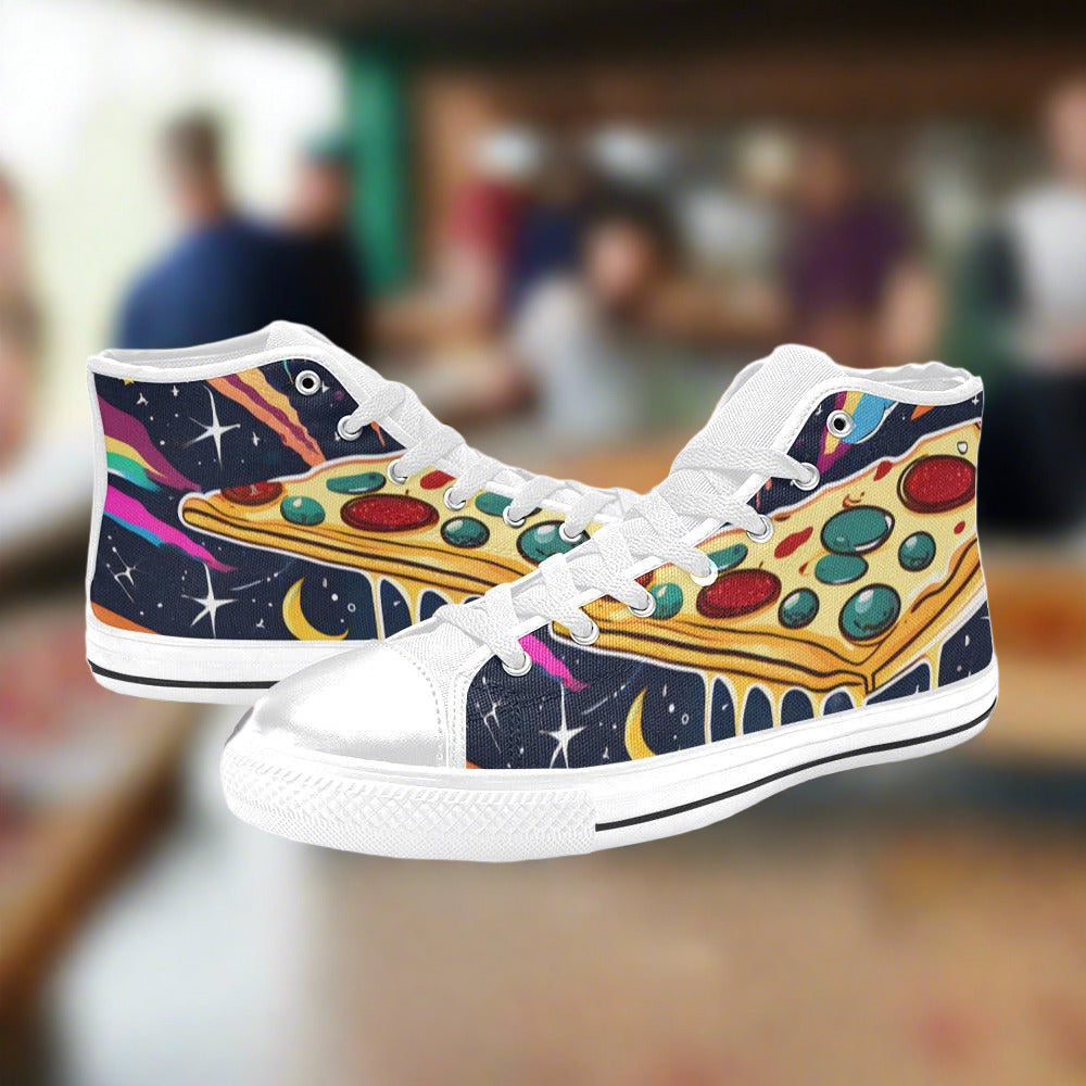 Peacock Neon Electric Custom MEN Bold Art - Freaky Shoes | Custom Art Sneakers