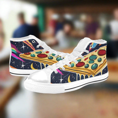 Peacock Neon Electric Custom MEN Bold Art - Freaky Shoes | Custom Art Sneakers