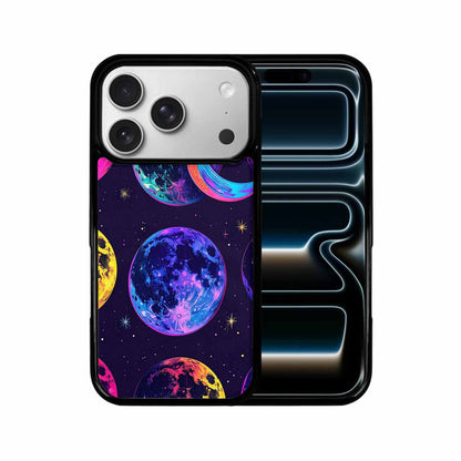 iPhone 17 Pro Case — Neon Winter Moon Seamless Cartoon Cute, Original Design Phone Case