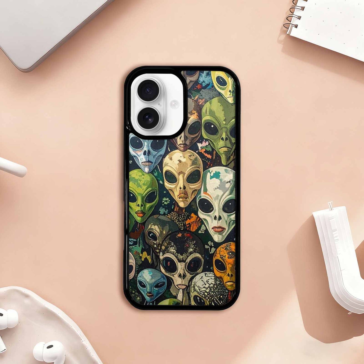 iPhone 17 Case — Aliens Camo Aliens Alien Scifi, Unique Phone Case Design