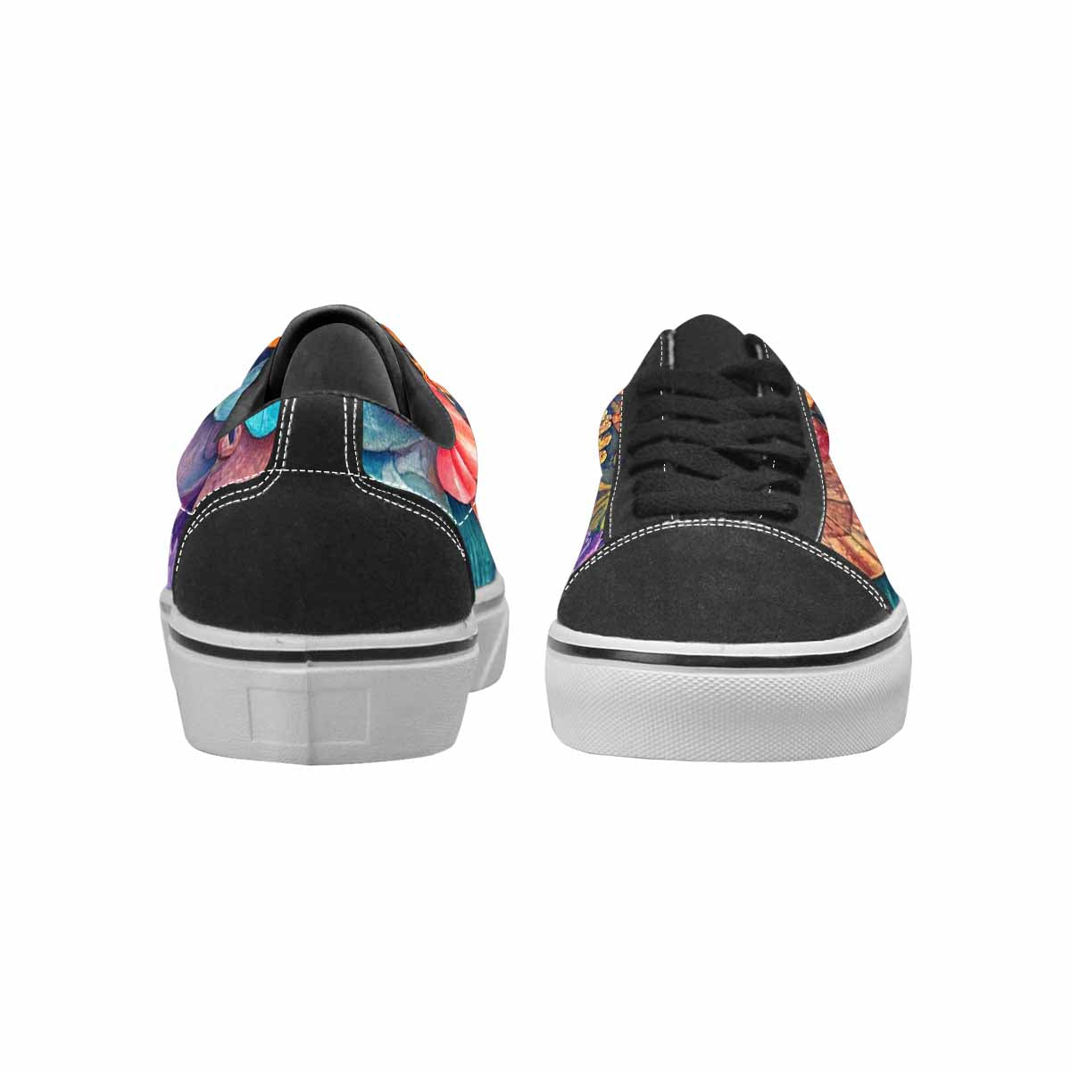 WOMEN'S Fish Scale Coral Canvas Lace-Up Dreamcore Custom Shoes