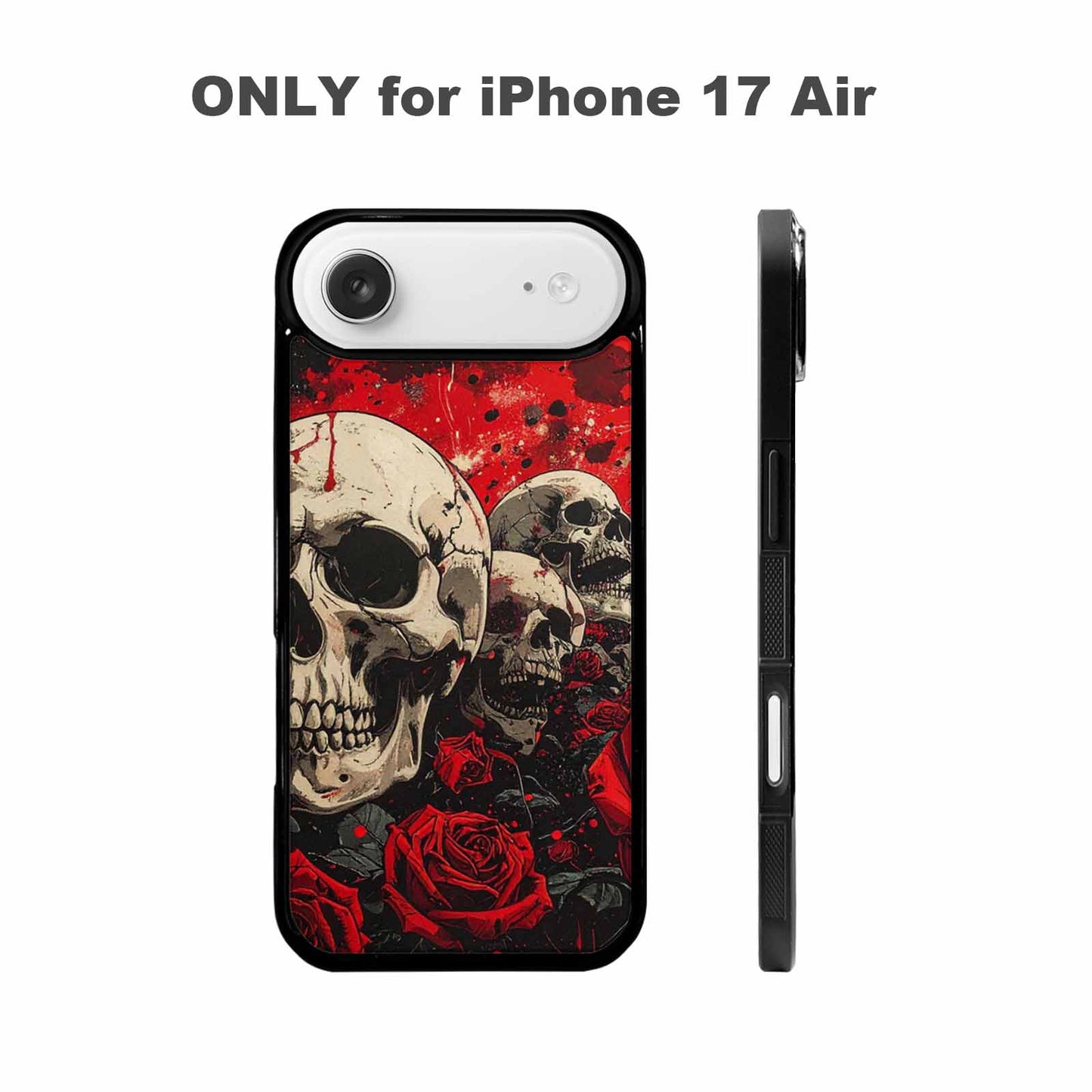 iPhone 17 Air Case — Skull Dark Art Gothic Print Gothic, Custom Designed Case Cover