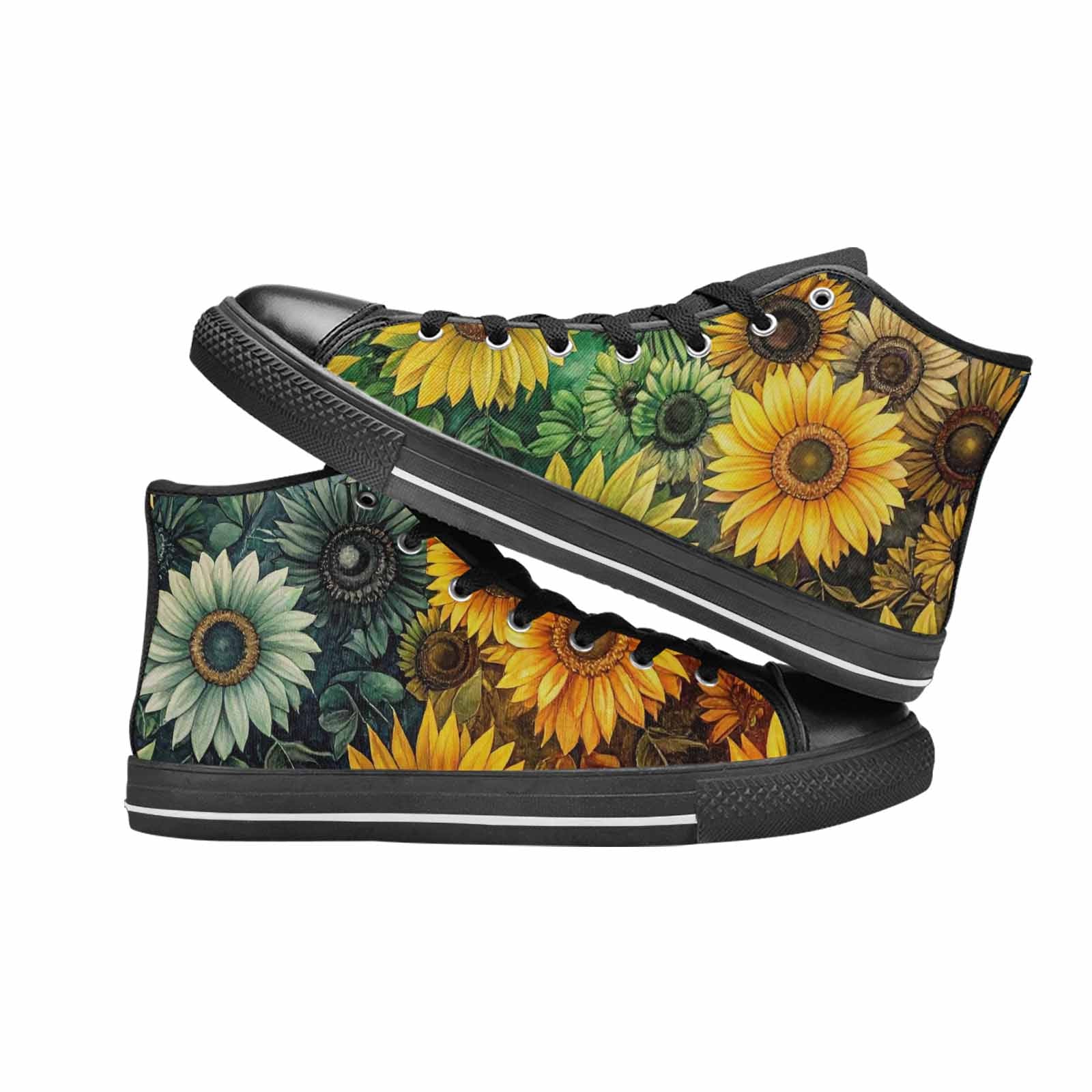 WOMEN'S Sunflower High Top Canvas Y2K Sneakers