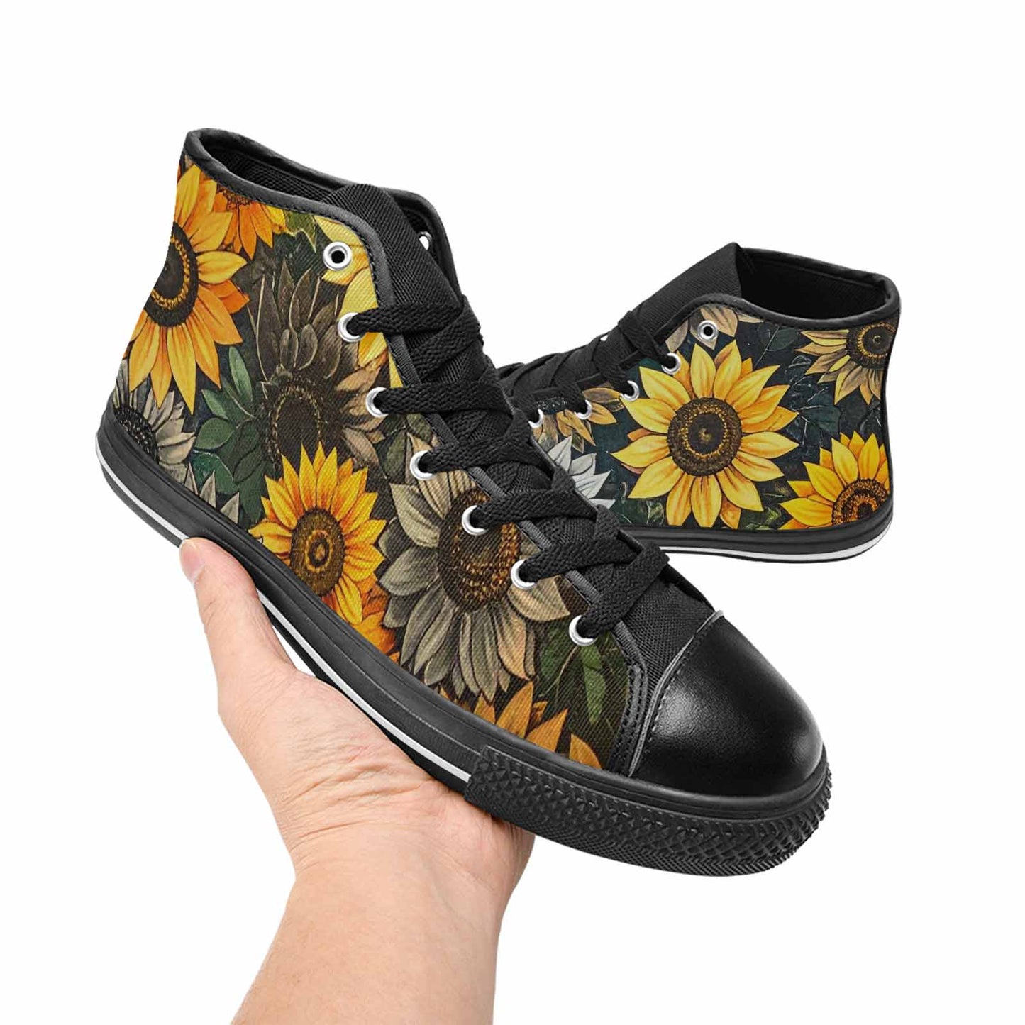 MEN'S Blend Melt Them High Top Canvas Dark Academia Shoes
