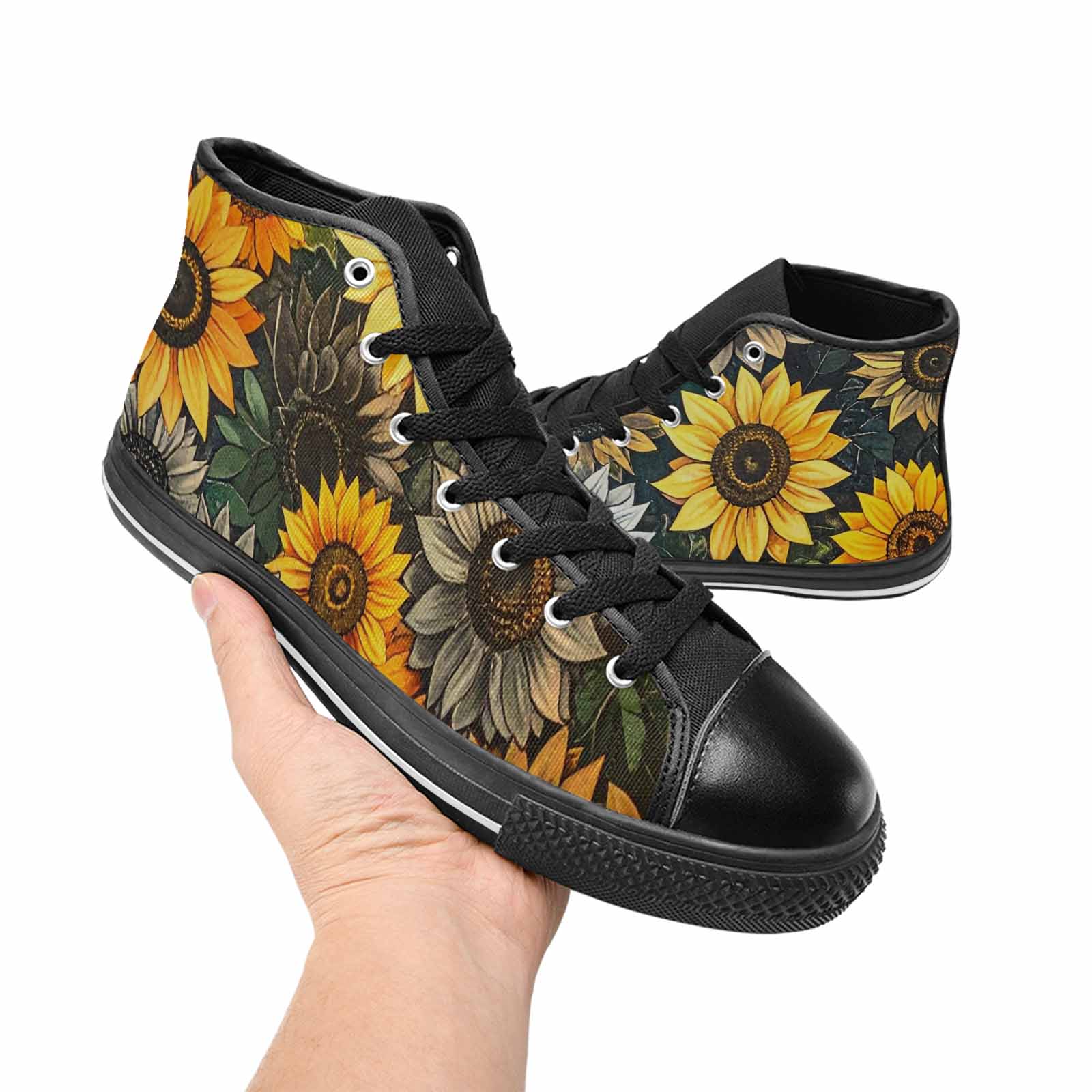 MEN'S Blend Melt Them High Top Canvas Dark Academia Shoes