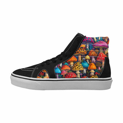 MEN'S Mushrooms High Top Canvas Vivid Custom Sneakers