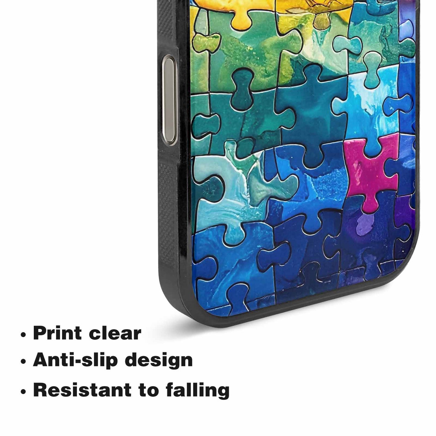 iPhone 16 Pro Case — Autism Puzzle Pieces Puzzle Piece Pattern, Unique Phone Case Design