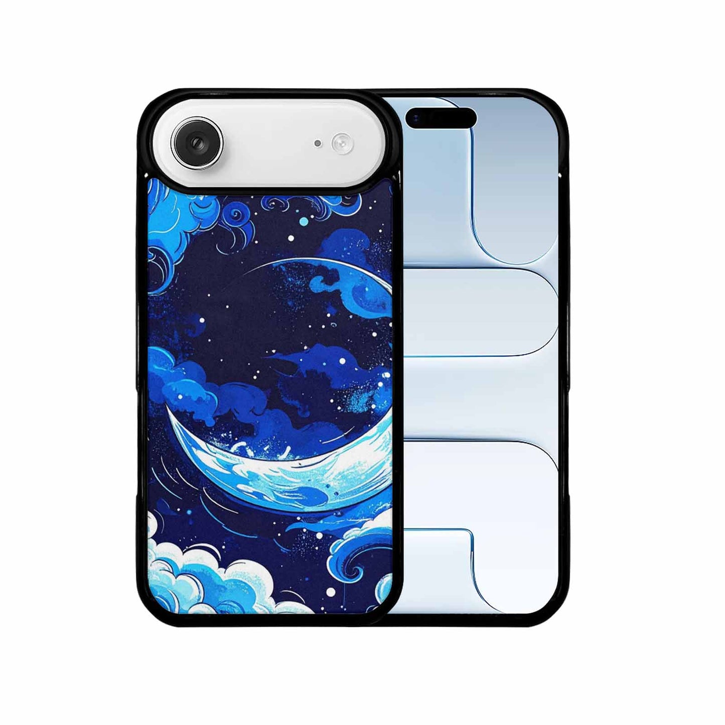 iPhone 17 Air Case — Neon Winter Moon Seamless Cartoon Cute, Custom Designed Case Cover