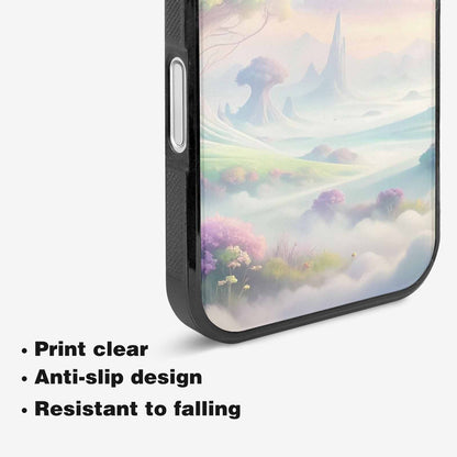 iPhone 16 Plus Case — Surrealist Dreamscape Illustration Pattern, Custom Designed Case Cover