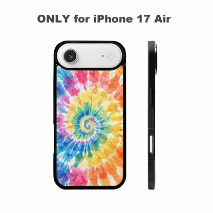 iPhone 17 Air Case — Small Tie Dye Swirl Pattern Tie, Personalized Phone Case