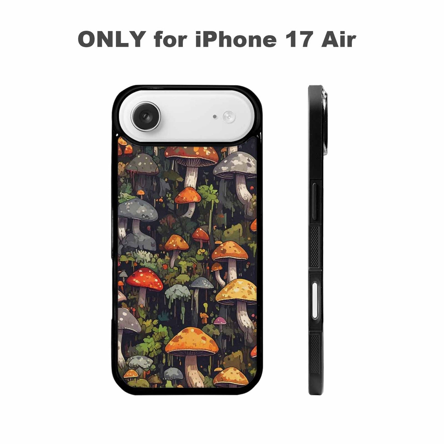 iPhone 17 Air Case — Mushrooms Camomushrooms Patter Fcc Camo, Custom Printed Phone Case