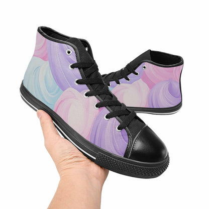 MEN'S Tie Dye - High Top Canvas Cottagecore Custom Sneakers