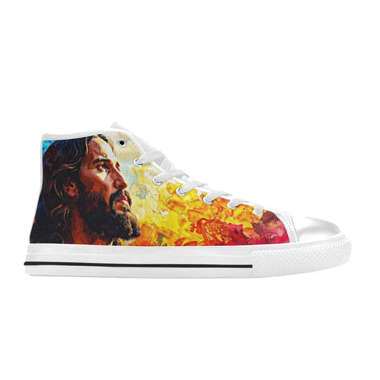WOMEN'S Jesus3 High Top Canvas Surreal Custom Sneakers