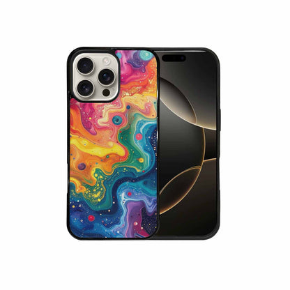 iPhone 16 Pro Max Case — Galaxy Art Colorful Cosmic Dust Small, Personalized Phone Case