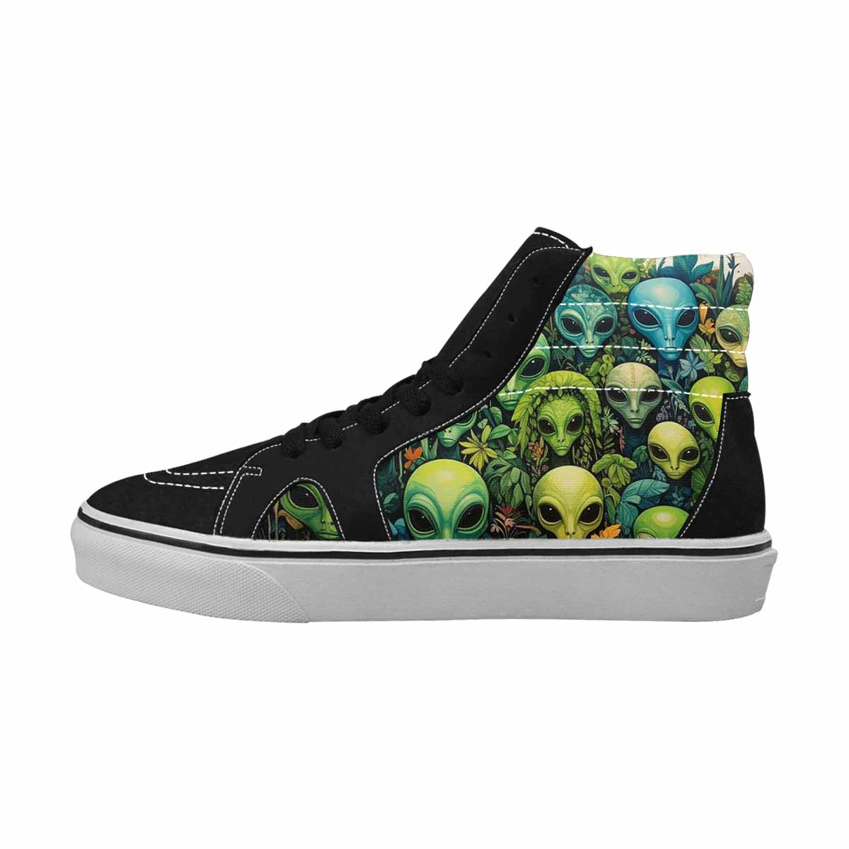 MEN'S Aliens High Top Canvas Cottagecore Sneakers